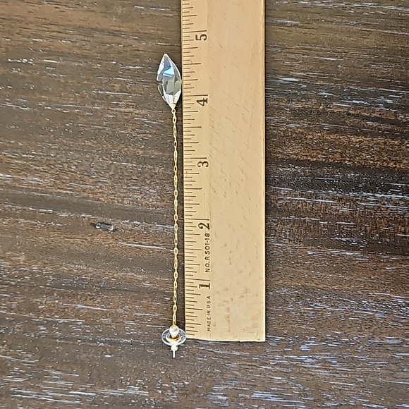 Swarovski Crystal Pearl & Crystal Drop Earrings - Picture 7 of 14